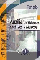 temario oposiciones auxiliar biblioteca gratis|Auxiliar Archivos y bibliotecas